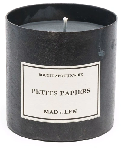 Mad Et Len Petits Papiers Scented Candle (300g) In Black