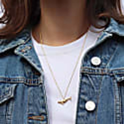 Lee Renee Blue Whale Necklace - Gold In Whale