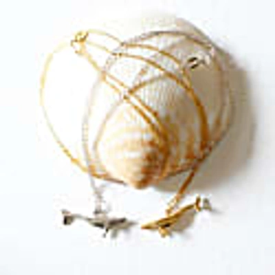 Lee Renee Blue Whale Necklace - Gold In Whale