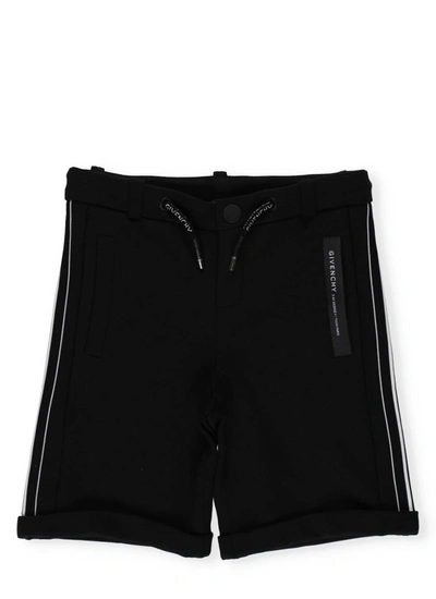 Shop Givenchy Cotton Bermuda Short In Black