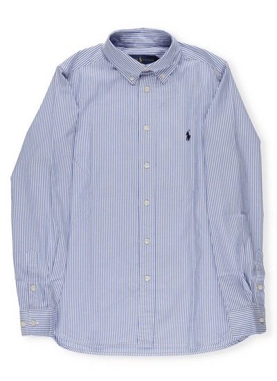 Shop Ralph Lauren Striped Shirt In Bsr Blue/white
