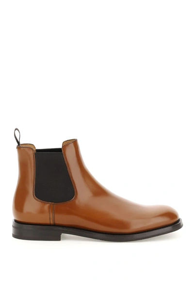 Shop Church's Monmouth Wg Chelsea Boot In Sandalwood (brown)