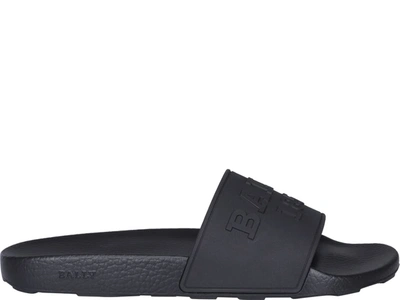 Shop Bally Slaim Slide Sandals In Black
