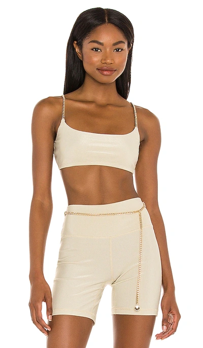 Shop Weworewhat Chain Cami Bra In Khaki