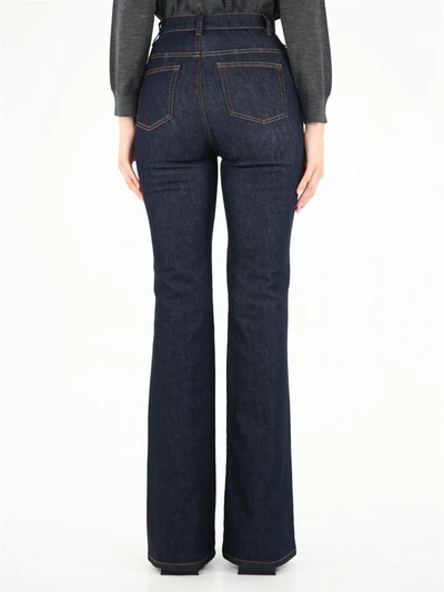 Shop Dolce & Gabbana Blue Flared Jeans