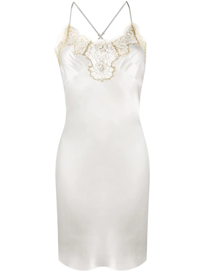 Shop Gilda & Pearl Gina Short Slip Dress In White