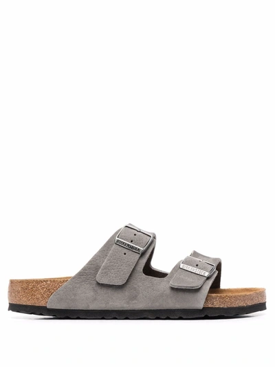 Birkenstock Arizona Buckled Sandals In Grey