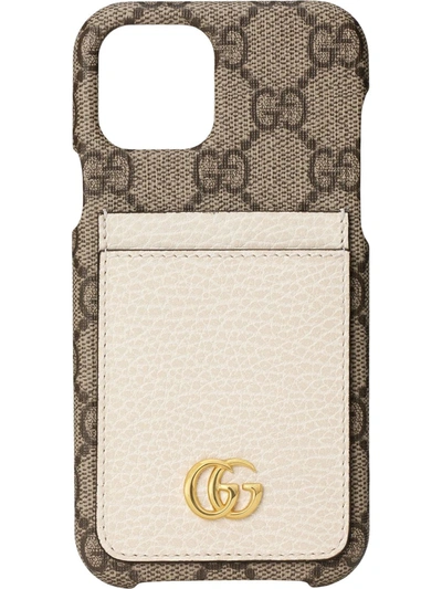 Shop Gucci Gg Marmont Iphone 12 Pro Case In Neutrals