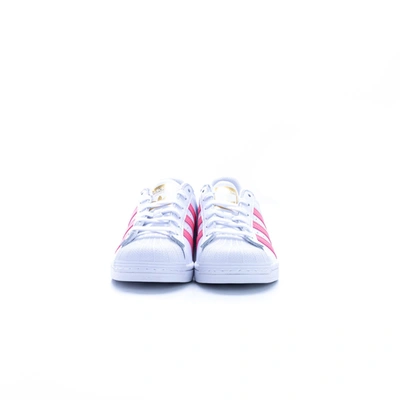 Shop Adidas Originals Leather Superstar Sneaker In White