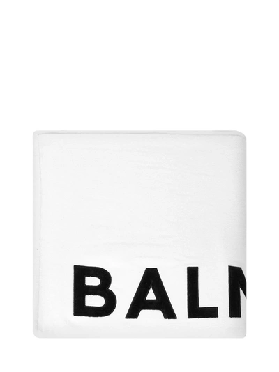 Shop Balmain Paris Towel In White