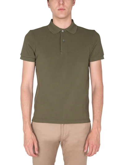 Shop Tom Ford Regular Fit Polo In Green