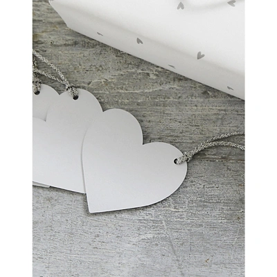 Shop The White Company Heart Gift Tags Pack Of 10 In White