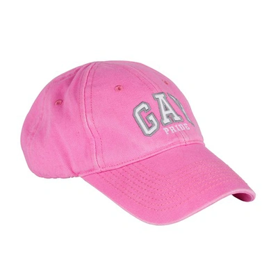 Shop Balenciaga Gay Pride Hat In Light Pink
