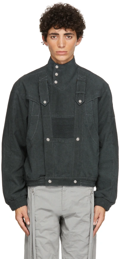 Shop Georges Wendell Black Faux-suede Jacket