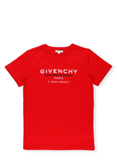 Shop Givenchy Cotton T-shirt In Rosso Vivo