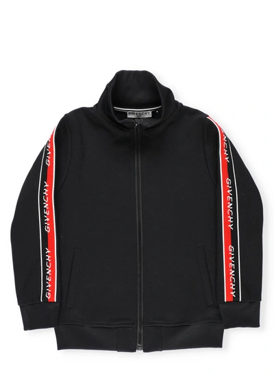 Shop Givenchy Sweatshirt With Loged Band In Black