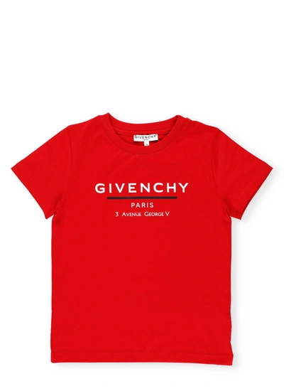 Shop Givenchy Cotton T-shirt In Rosso Vivo