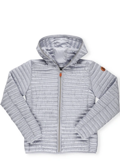 Shop Save The Duck Iris Quilted Down In Crystal Grey