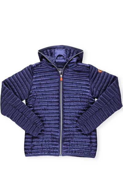 Shop Save The Duck Iris Quilted Down In Navy Blue