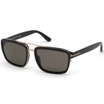 Shop Tom Ford Anders Sunglasses Black