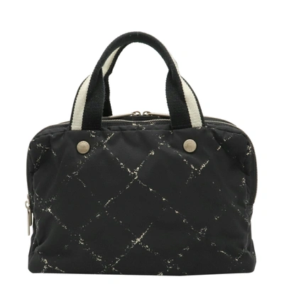 Pre-owned Chanel Black Nylon Travel Line Bag