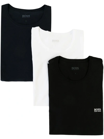 Shop Hugo Boss 3-pack Cotton T-shirt Set In Schwarz