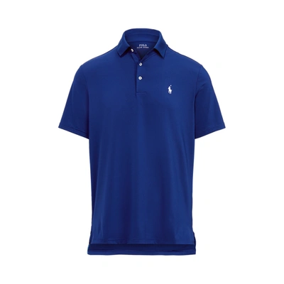 Shop Ralph Lauren Classic Fit Performance Polo Shirt In Harrison Blue