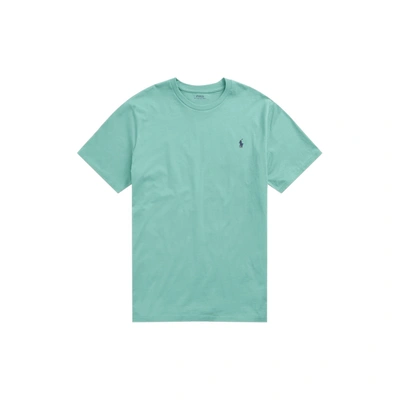 Shop Polo Ralph Lauren Jersey Crewneck T-shirt In Seafoam/c7976