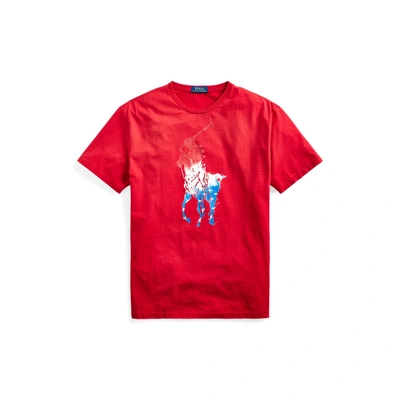 Shop Ralph Lauren Classic Fit Big Pony T-shirt In Rl 2000 Red