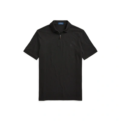 Shop Ralph Lauren Custom Slim Fit Stretch Mesh Polo Shirt In Polo Black/c9760