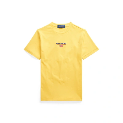 Shop Polo Ralph Lauren Polo Sport Cotton Jersey Tee In Chrome Yellow