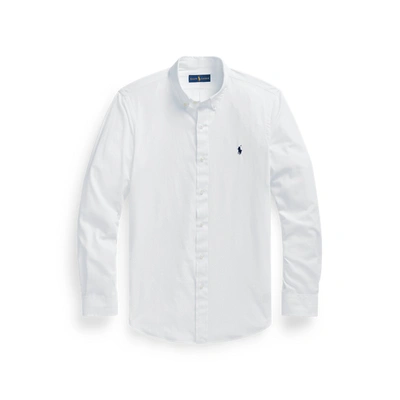 Shop Ralph Lauren Slim Fit Performance Twill Shirt In White