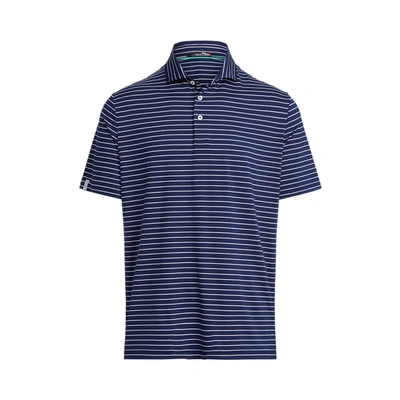 Shop Ralph Lauren Classic Fit Performance Polo Shirt In French Navy/pure White