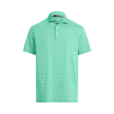 Shop Ralph Lauren Classic Fit Performance Polo Shirt In Course Green/pure White