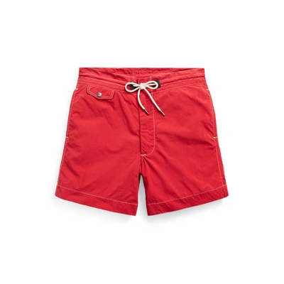 Shop Double Rl Twill Drawstring Short In Red