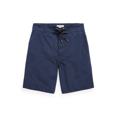 Shop Double Rl Twill Short In Navy