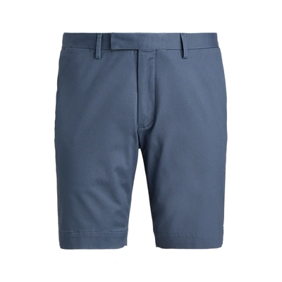 Shop Ralph Lauren 9-inch Stretch Slim Fit Chino Short In Blue Corsair