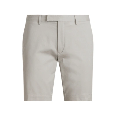 Shop Ralph Lauren 9.5-inch Stretch Slim Fit Chino Short In Grey Fog