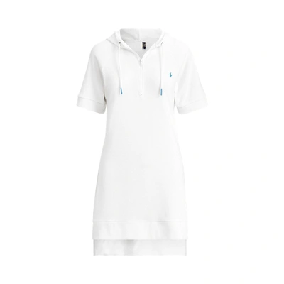 Shop Ralph Lauren French Terry Hoodie Dress In White