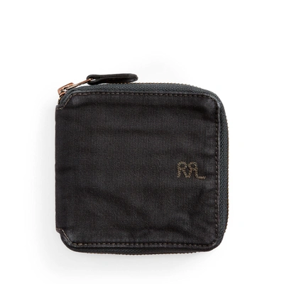 Shop Double Rl Jungle Cloth Zip Wallet In Navy