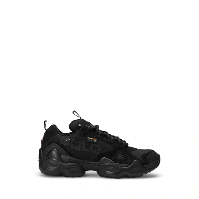Shop Ralph Lauren Polo Sport Fast Trail Sneaker In Black/black