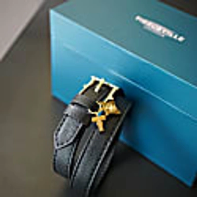 Shop Tissuville Illusionist Leather & Gold Wrap Bracelet - Men