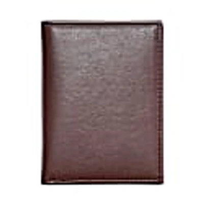 Shop Watson & Wolfe Folding 6 Card Wallet In Chestnut Brown
