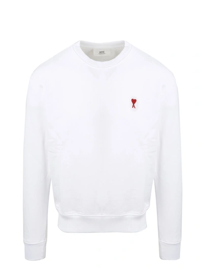 Shop Ami Alexandre Mattiussi Ami Ami De Coeur Sweatshirt In White