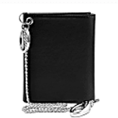 Shop Watson & Wolfe Trifold Wallet For Key Wallet Chain In Black