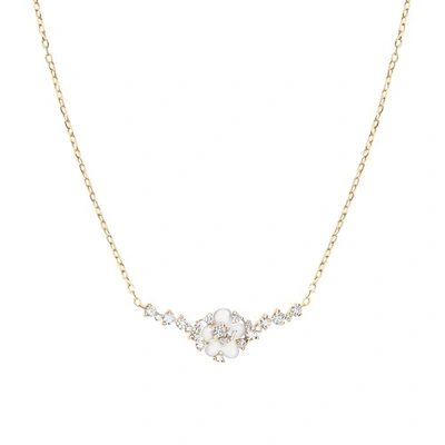 Shop Djula Cherry Blossom Necklace In Or Jaune