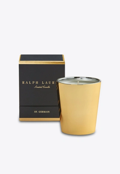 Shop Ralph Lauren St. Germain Single Wick Candle In Gold