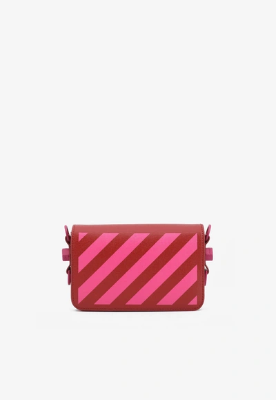 Shop Off-white Mini Diag Flap Crossbody Bag In Red