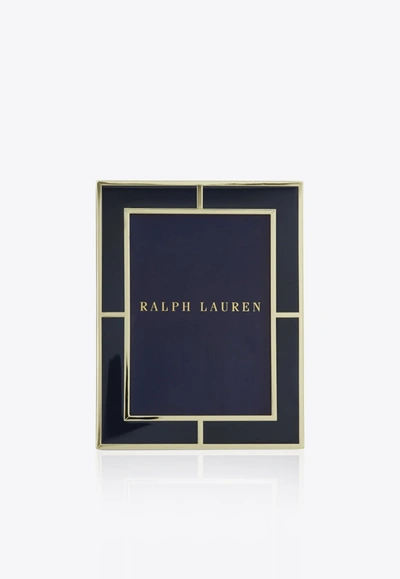 Shop Ralph Lauren Classon Enamel Picture Frame 5"x7" In Blue