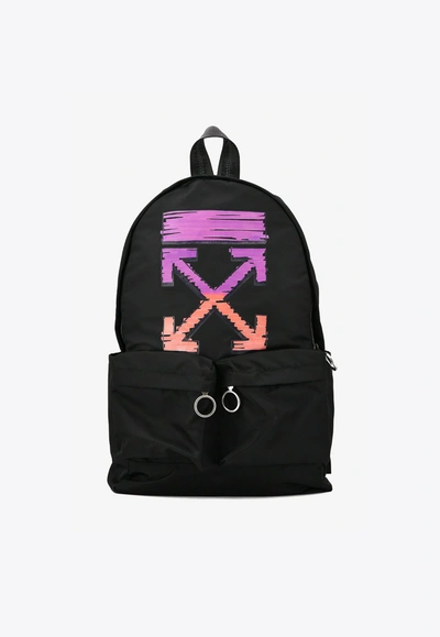 Shop Off-white Marker Arrow Easy Backpack In Black